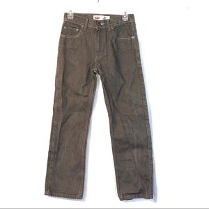 Levi’s Gray 505 Straight Jeans Boys 14 Reg 27x27